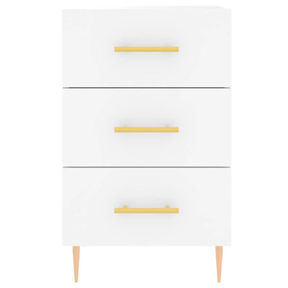 Bedside Cabinet White 40x40x66 cm Engineered Wood