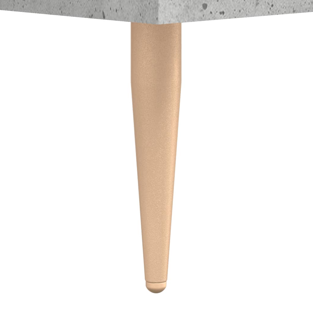 Bedside Cabinet Concrete Grey 40x40x66 cm Engineered Wood