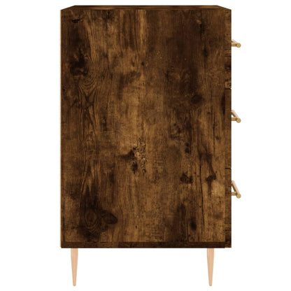 Bedside Cabinet Smoked Oak 40x40x66 cm Engineered Wood