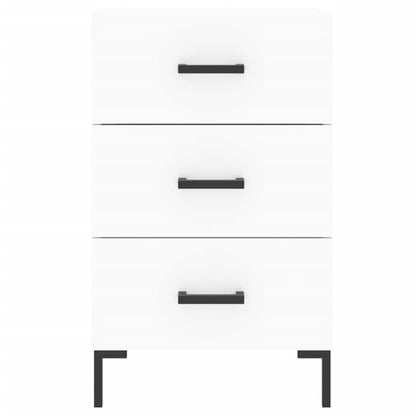 Bedside Cabinet White 40x40x66 cm Engineered Wood