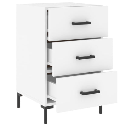 Bedside Cabinet White 40x40x66 cm Engineered Wood