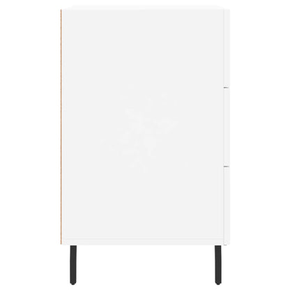 Bedside Cabinet White 40x40x66 cm Engineered Wood