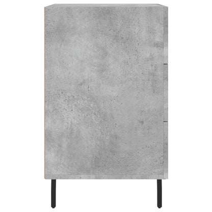 Bedside Cabinet Concrete Grey 40x40x66 cm Engineered Wood
