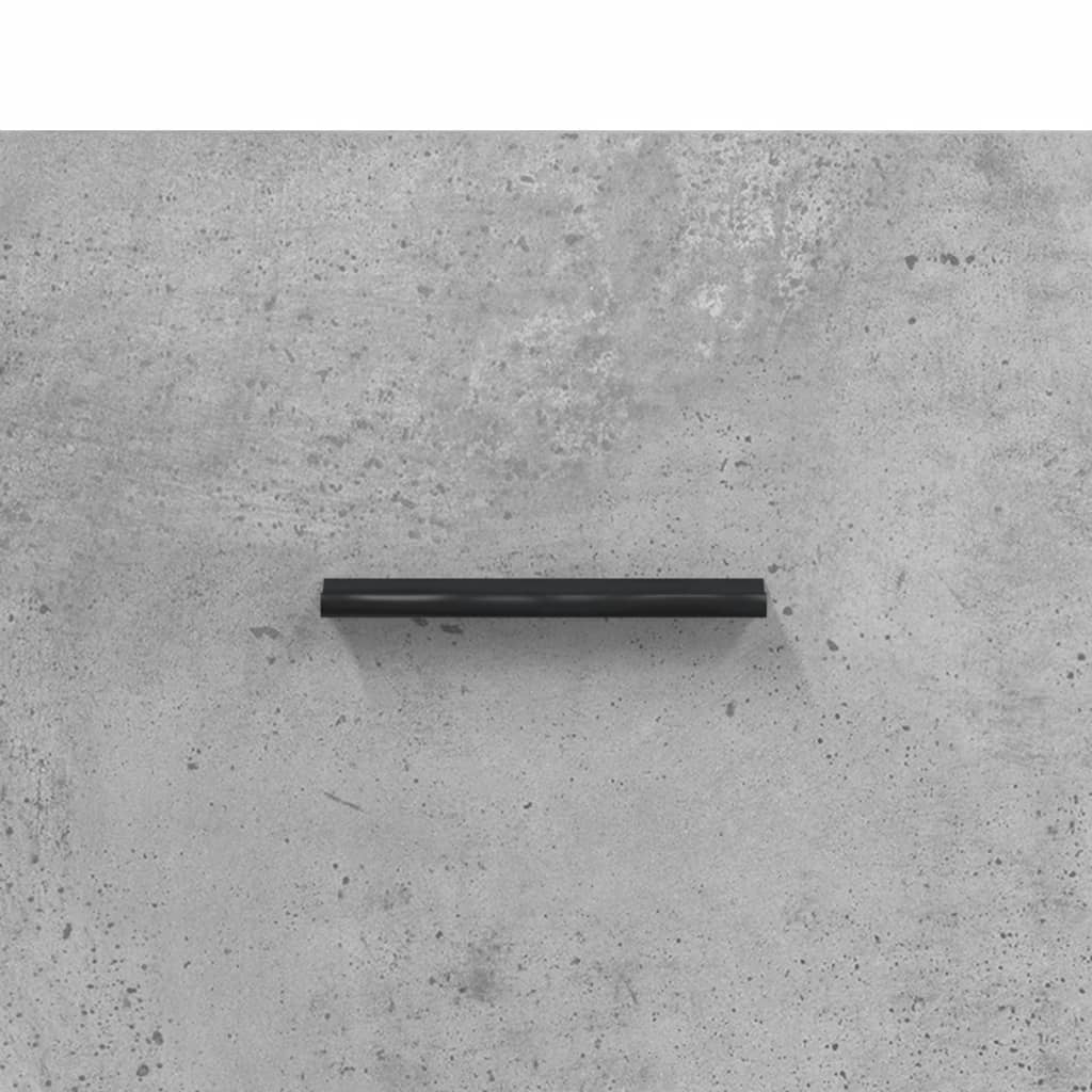 Bedside Cabinet Concrete Grey 40x40x66 cm Engineered Wood