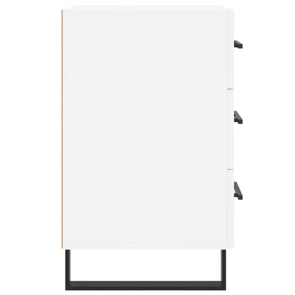 Bedside Cabinet White 40x40x66 cm Engineered Wood