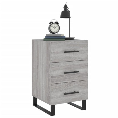 Bedside Cabinet Grey Sonoma 40x40x66 cm Engineered Wood