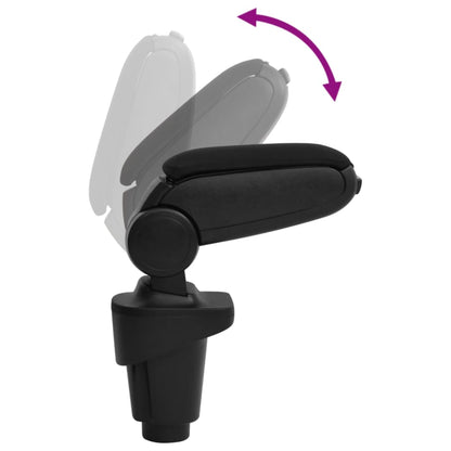 Car Armrest Black 14x35x(37-53) cm ABS