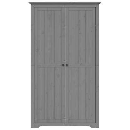 Wardrobe BODO Grey 101x52x176.5 cm Solid Wood Pine