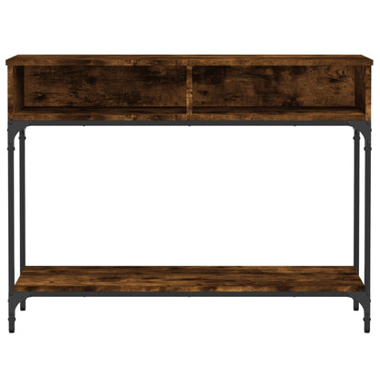 Console Table Smoked Oak 100x30.5x75 cm Engineered Wood