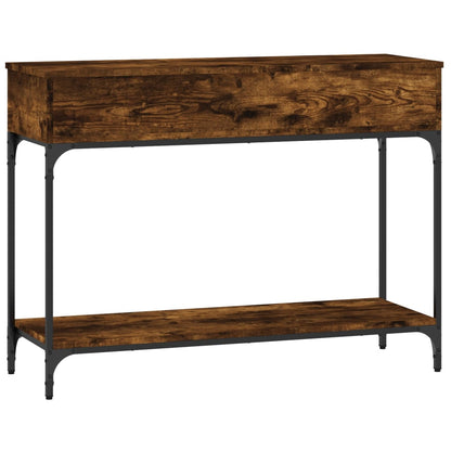 Console Table Smoked Oak 100x34.5x75 cm Engineered Wood