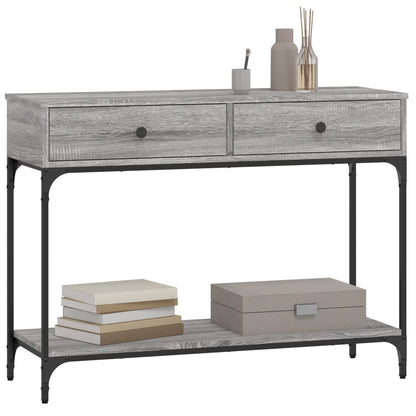 Console Table Grey Sonoma 100x34.5x75 cm Engineered Wood