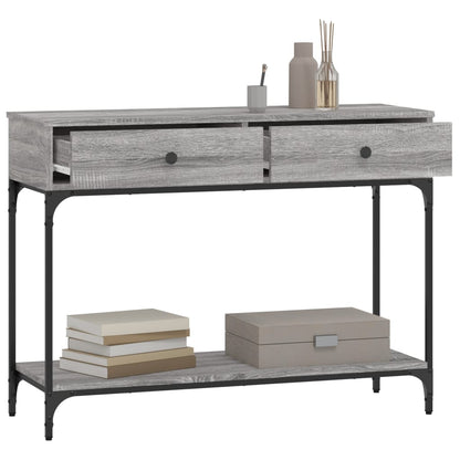 Console Table Grey Sonoma 100x34.5x75 cm Engineered Wood