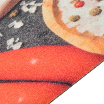 Kitchen Rug Washable Vegetables 45x150 cm Velvet
