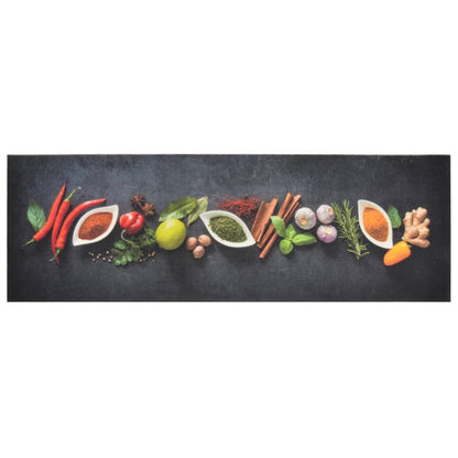 Kitchen Rug Washable Spices 60x180 cm Velvet