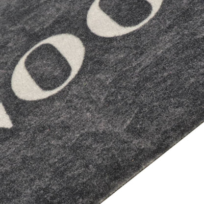 Kitchen Rug Washable Cooking Black 60x180 cm Velvet