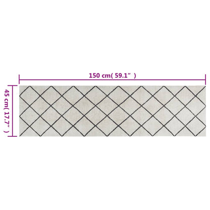 Kitchen Rug Washable Square 45x150 cm Velvet