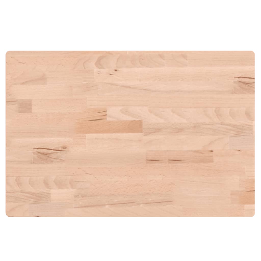 Bathroom Countertop 60x40x1.5 cm Solid Wood Beech