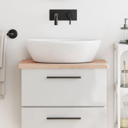Bathroom Countertop 60x40x2.5 cm Solid Wood Beech