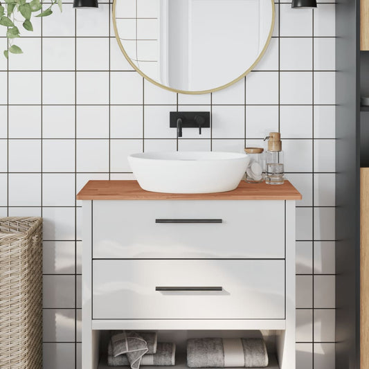 Bathroom Countertop 80x40x1.5 cm Solid Wood Beech