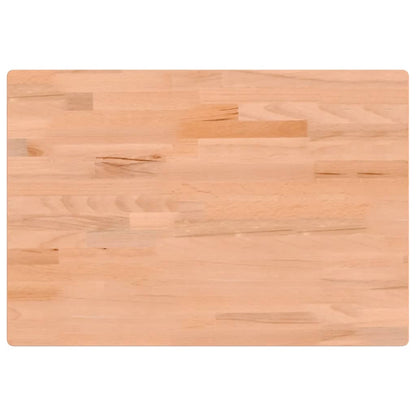 Desk Top 80x55x2.5 cm Solid Wood Beech
