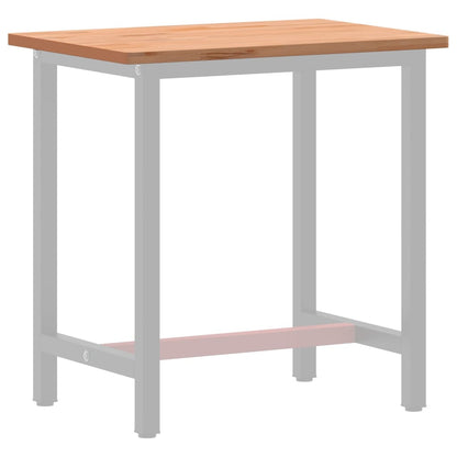 Desk Top 80x55x2.5 cm Solid Wood Beech