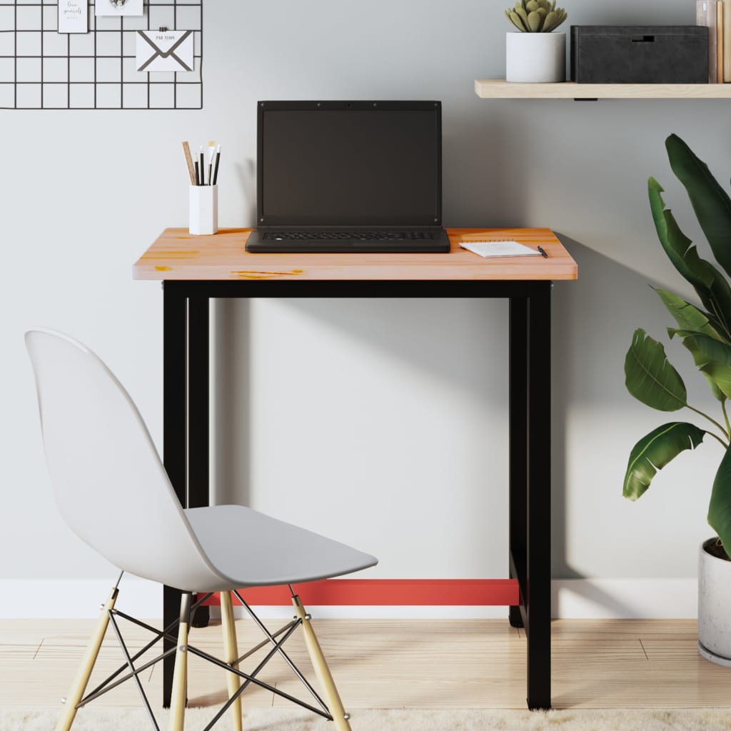 Desk Top 80x55x2.5 cm Solid Wood Beech