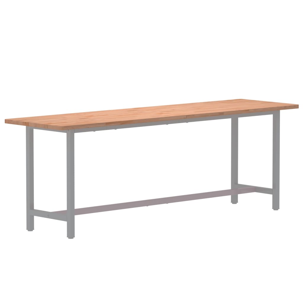 Desk Top 200x55x2.5 cm Solid Wood Beech