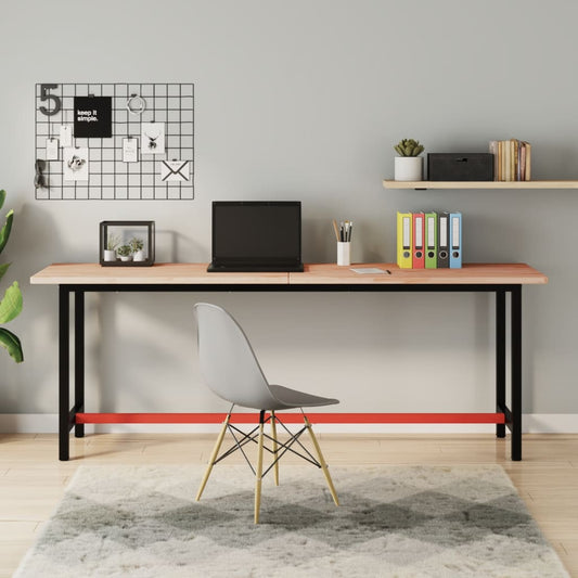 Desk Top 200x55x2.5 cm Solid Wood Beech