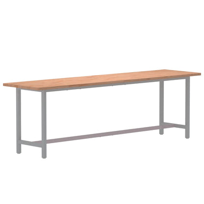 Desk Top 220x55x2.5 cm Solid Wood Beech