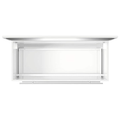 Bathroom Cabinet with Mirror High Gloss White Engineered Wood