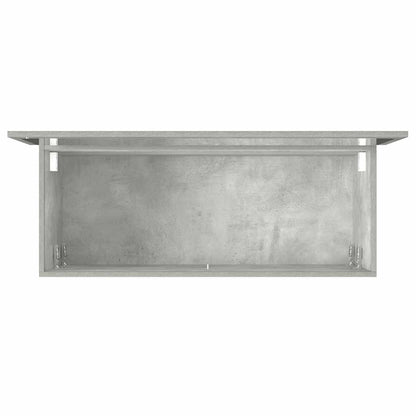 Bathroom Cabinet with Mirror Concrete Grey Engineered Wood