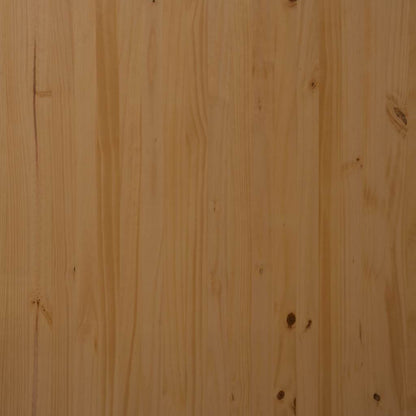 Rolling Cabinet with Desk MOSS Honey Brown Solid Wood Pine