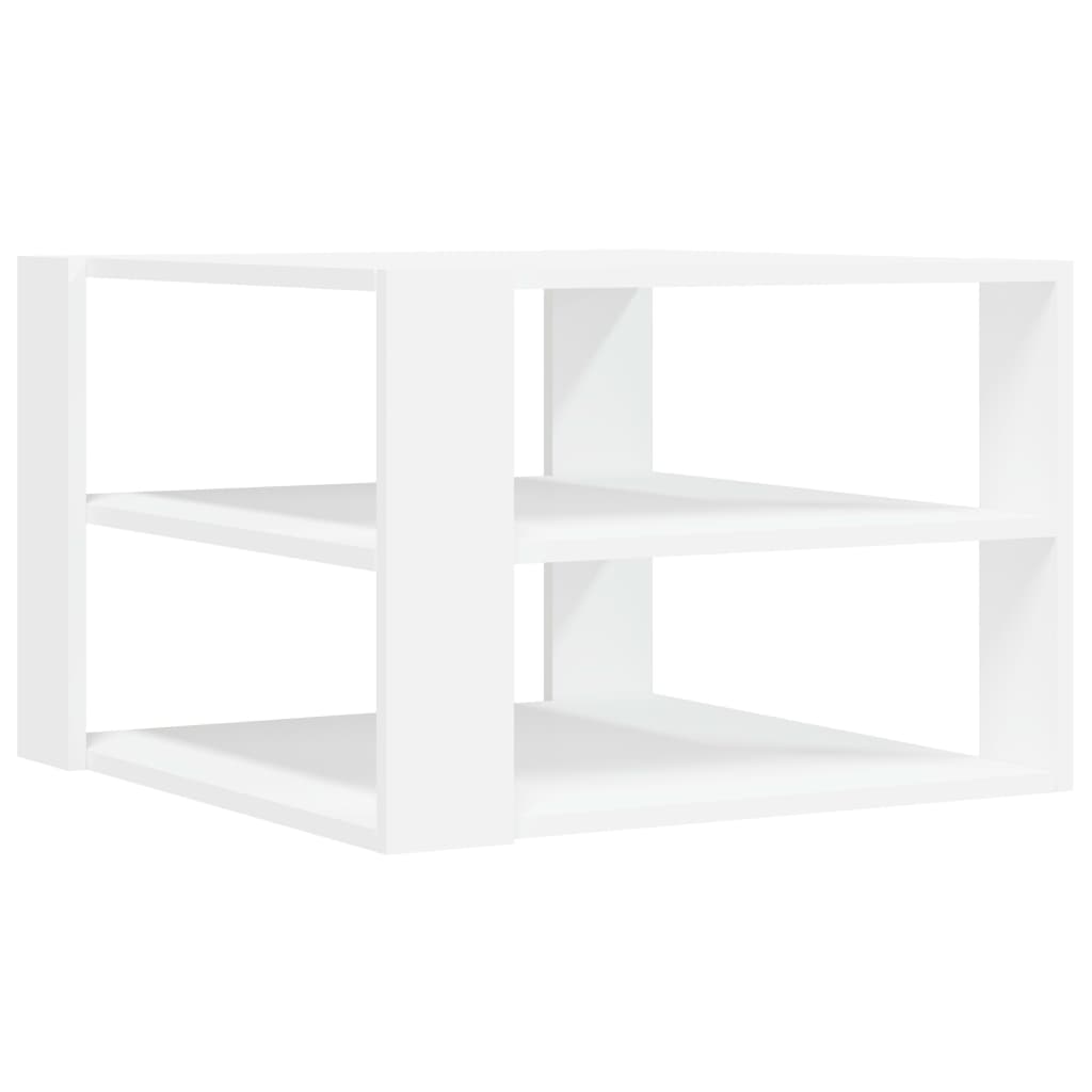 Coffee Table White 58x58x40 cm Engineered Wood