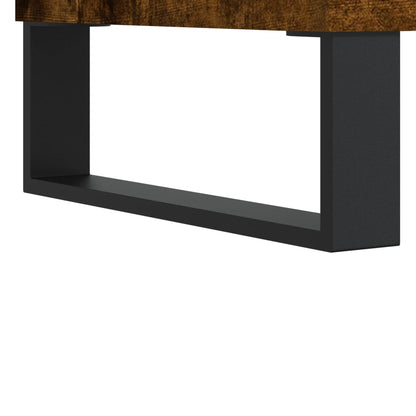 3 Piece Bathroom Furniture Set Smoked Oak Engineered Wood