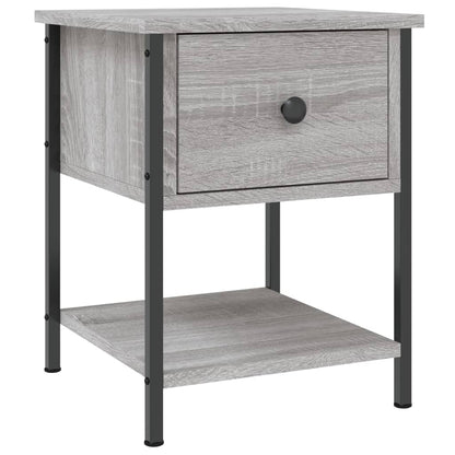 Bedside Table Grey Sonoma 34x35.5x45 cm Engineered Wood