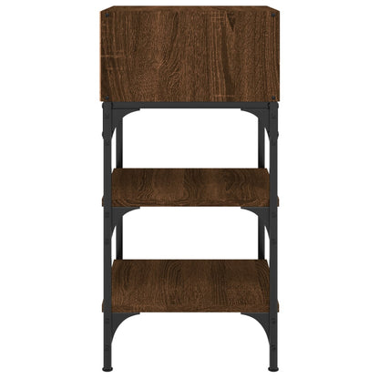 Bedside Tables 2 pcs Brown Oak 35x34.5x70 cm Engineered Wood