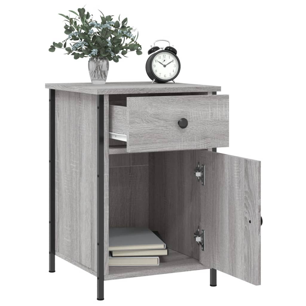 Bedside Cabinet Grey Sonoma 40x42x60 cm Engineered Wood