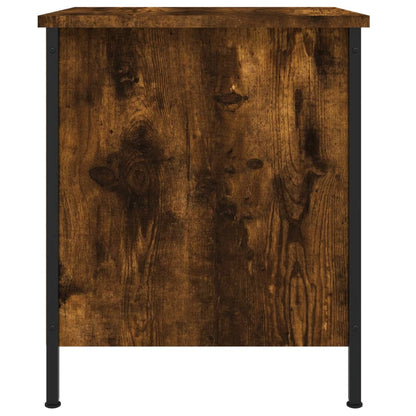 Bedside Cabinet Smoked Oak 40x42x50 cm Engineered Wood