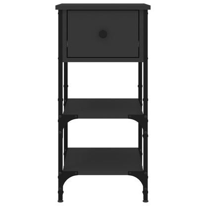 Bedside Cabinets 2 pcs Black 34x36x70 cm Engineered Wood