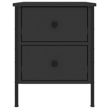 Bedside Cabinets 2 pcs Black 40x42x50 cm Engineered Wood