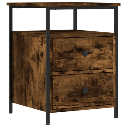 Bedside Cabinet Smoked Oak 44x45x60 cm Engineered Wood