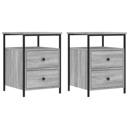 Bedside Cabinets 2 pcs Grey Sonoma 44x45x60 cm Engineered Wood