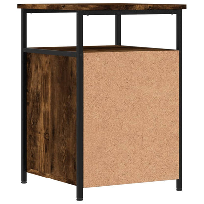 Bedside Cabinet Smoked Oak 40x42x60 cm Engineered Wood