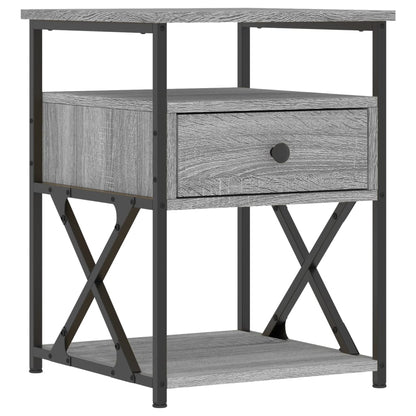 Bedside Cabinet Grey Sonoma 40x42x55 cm Engineered Wood