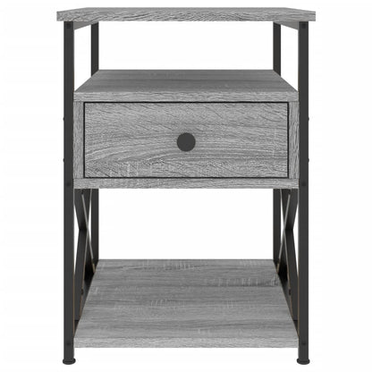 Bedside Cabinet Grey Sonoma 40x42x55 cm Engineered Wood
