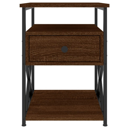 Bedside Cabinets 2 pcs Brown Oak 40x42x55 cm Engineered Wood