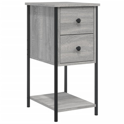 Bedside Cabinets 2 pcs Grey Sonoma 32x42x70 cm Engineered Wood