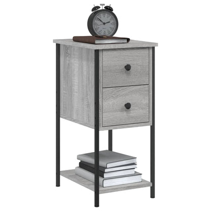 Bedside Cabinets 2 pcs Grey Sonoma 32x42x70 cm Engineered Wood