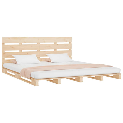 Bed Frame without Mattress 120x190cm Solid Wood Pine Small Double