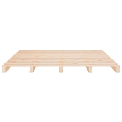 Bed Frame without Mattress 120x190cm Solid Wood Pine Small Double